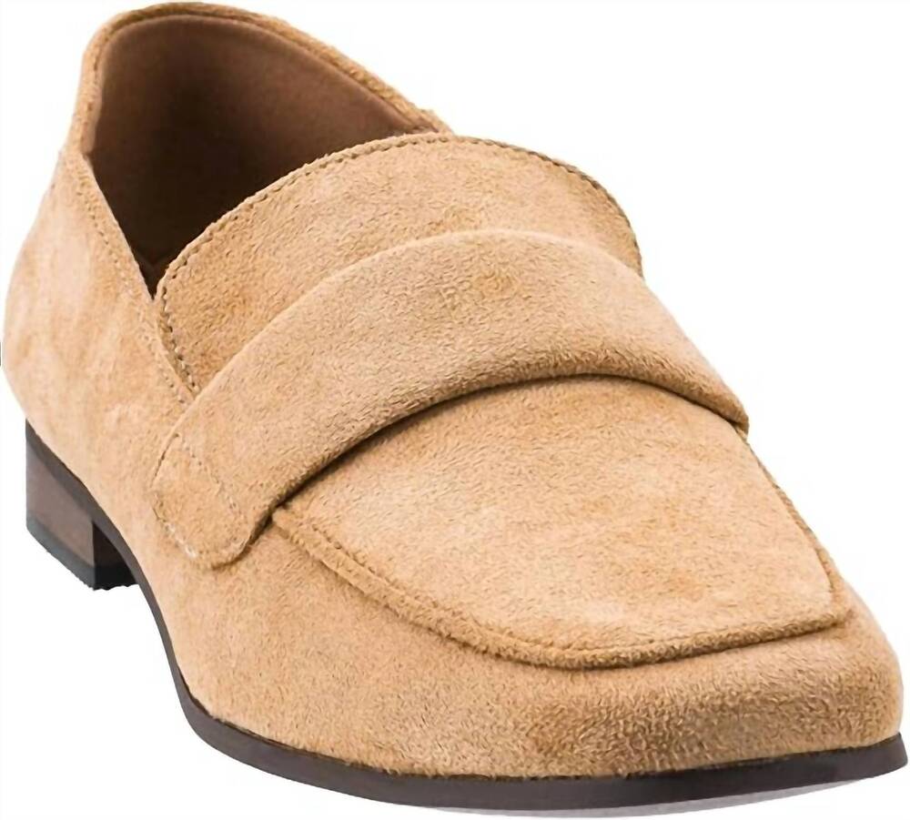 NEW CORKYS FOOTWEAR women's she's a keeper loafer in camel faux suede